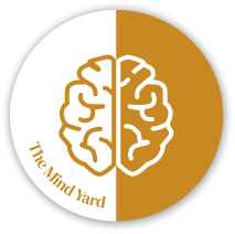 Brain between two colours image.